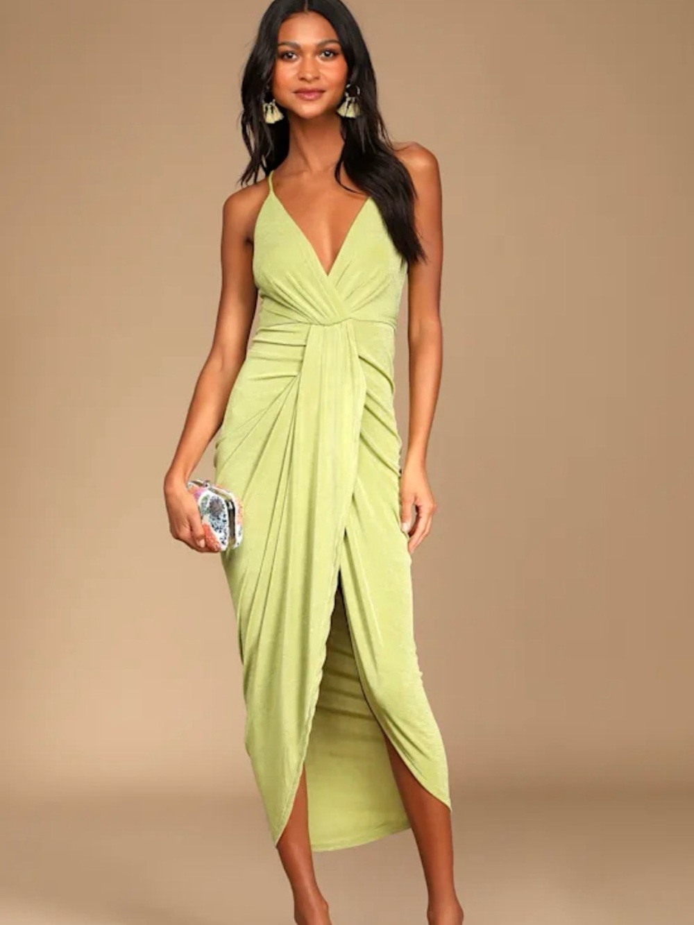 Lulu's Lime Green High Low Dress🌺